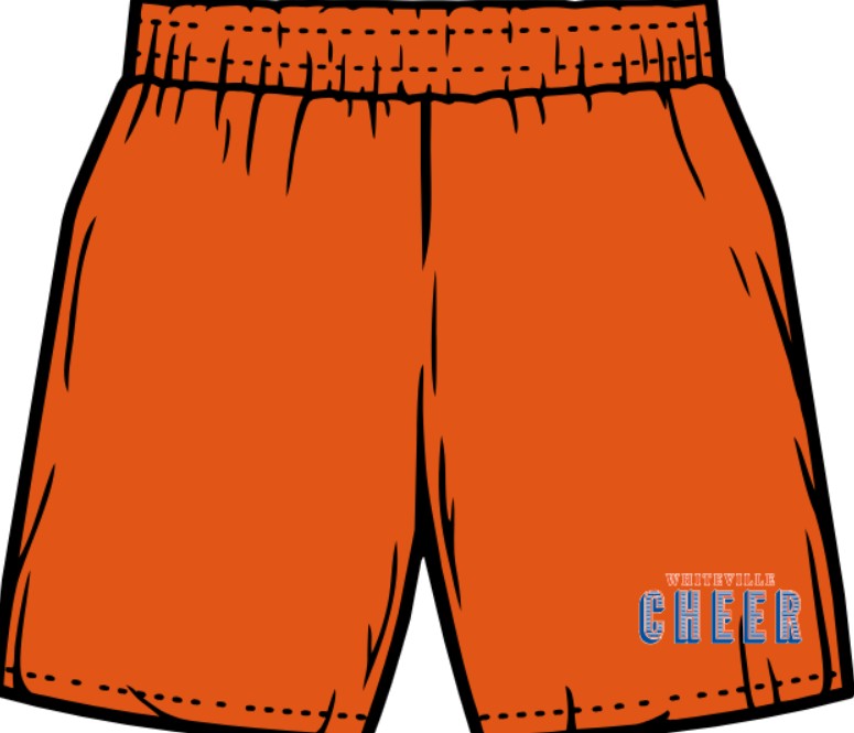 Soffe shorts with Wolfpack Cheer Logo