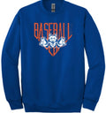BSN Cotton Rich Fleece Crew Neck Wolfpack Baseball Sweatshirt