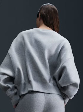 Nike Women's Cropped Over-Oversized Crew-Neck Sweatshirt
