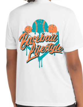Baseball Lifestyle Youth T-Shirt Front & Back Design