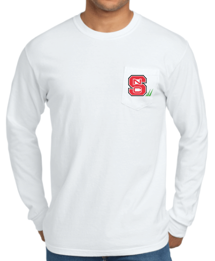 Comfort Colors Pocket L/S Tee- NCSU Turf