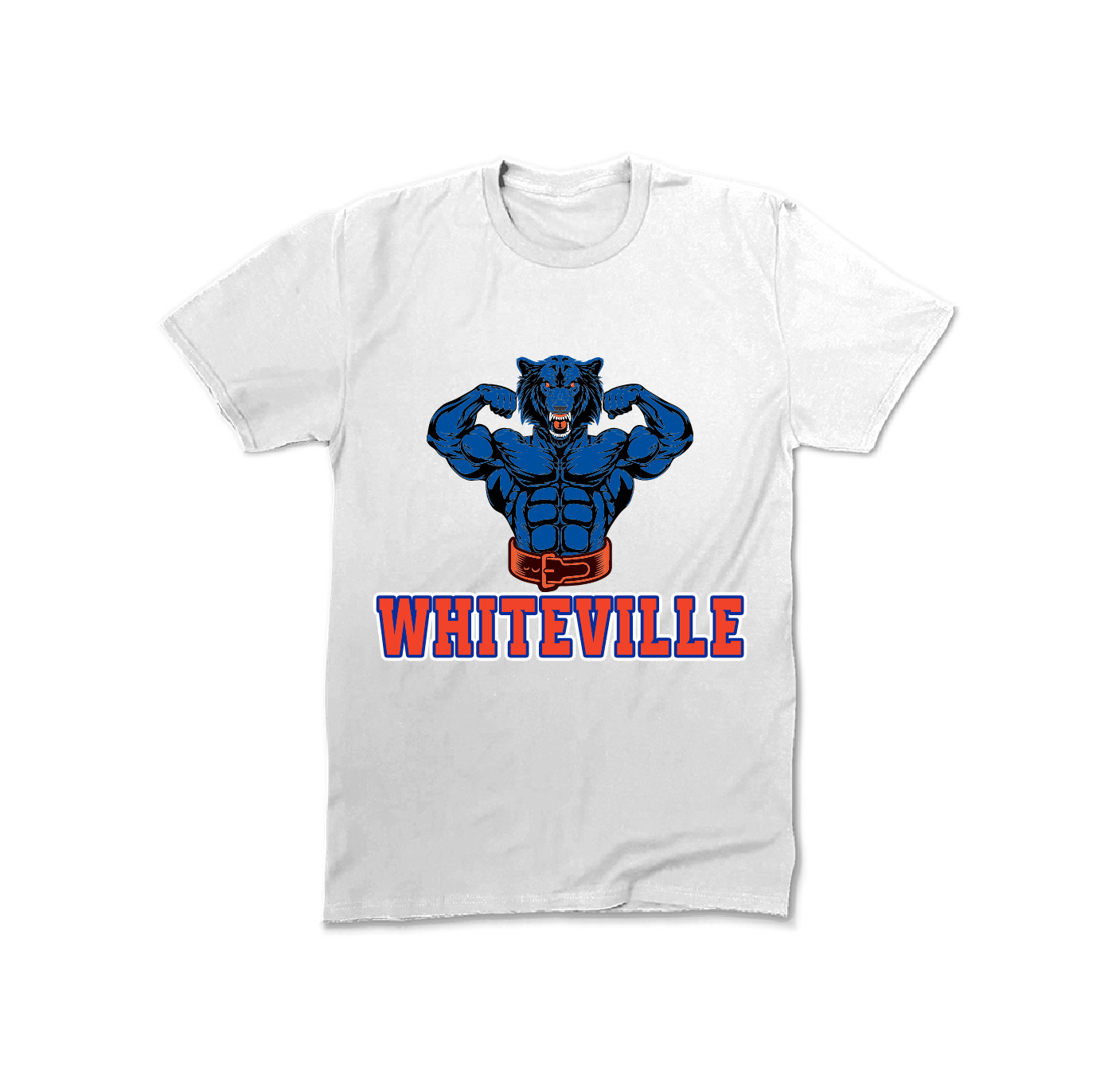 Muscle Wolf design T shirt