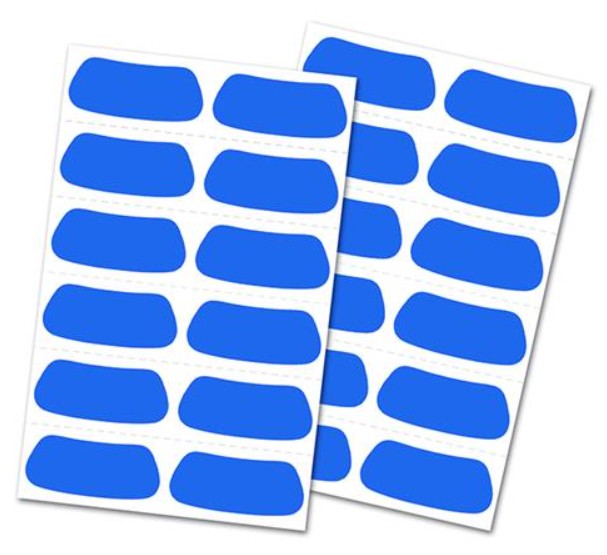 Rawlings Eye Black Stickers - Black, Royal, Pink