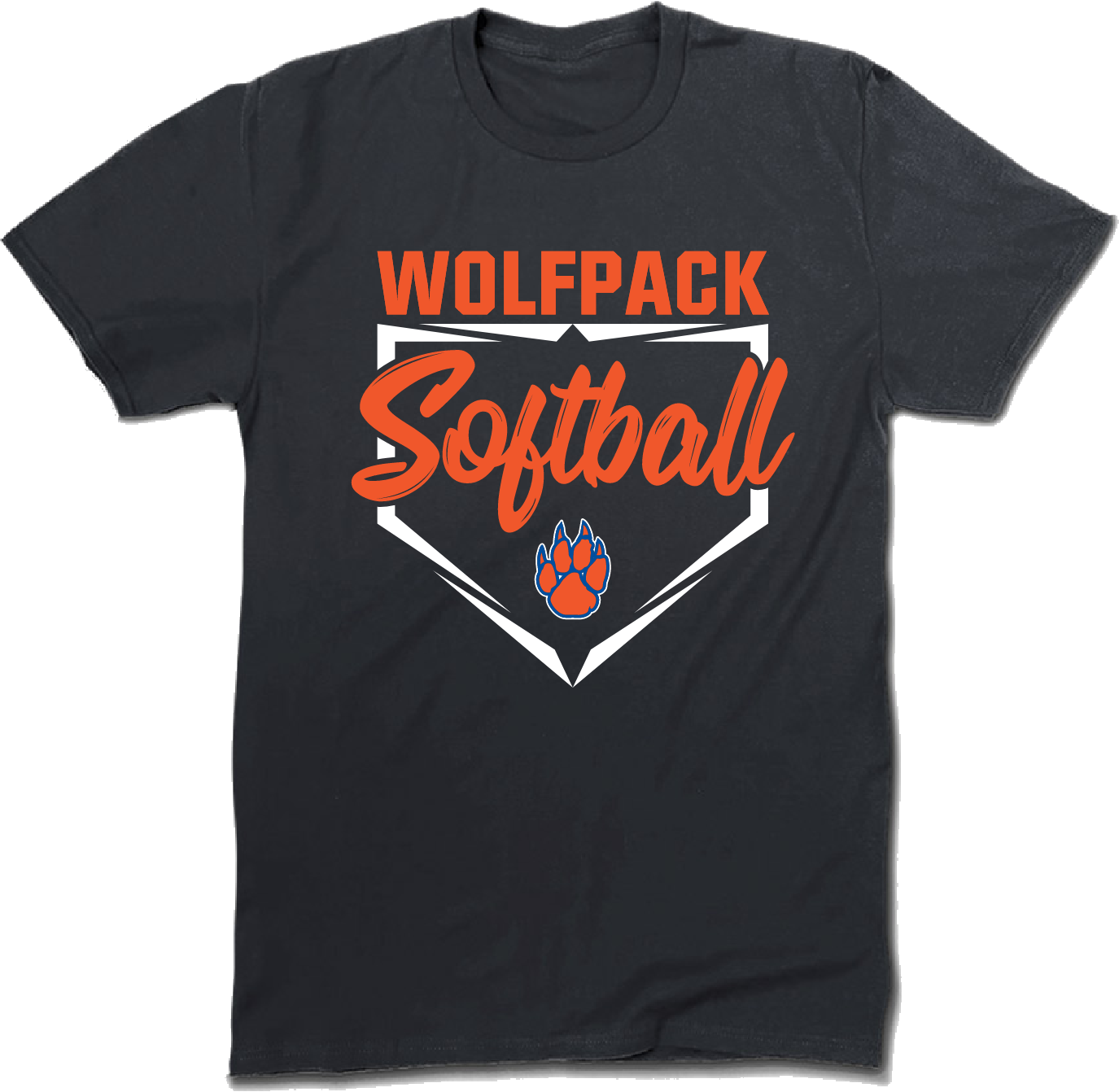 Wolfpack Softball T shirt Design